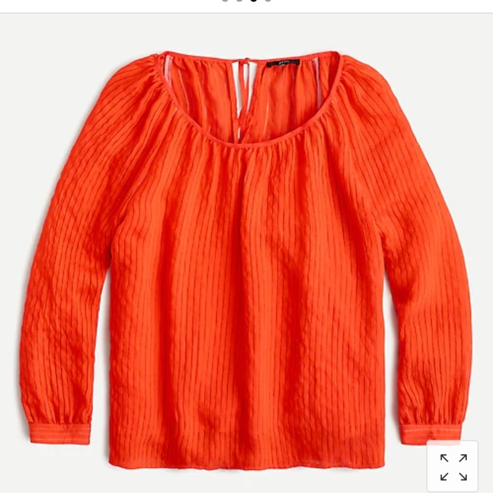 J. Crew Coral Tie Back Top
